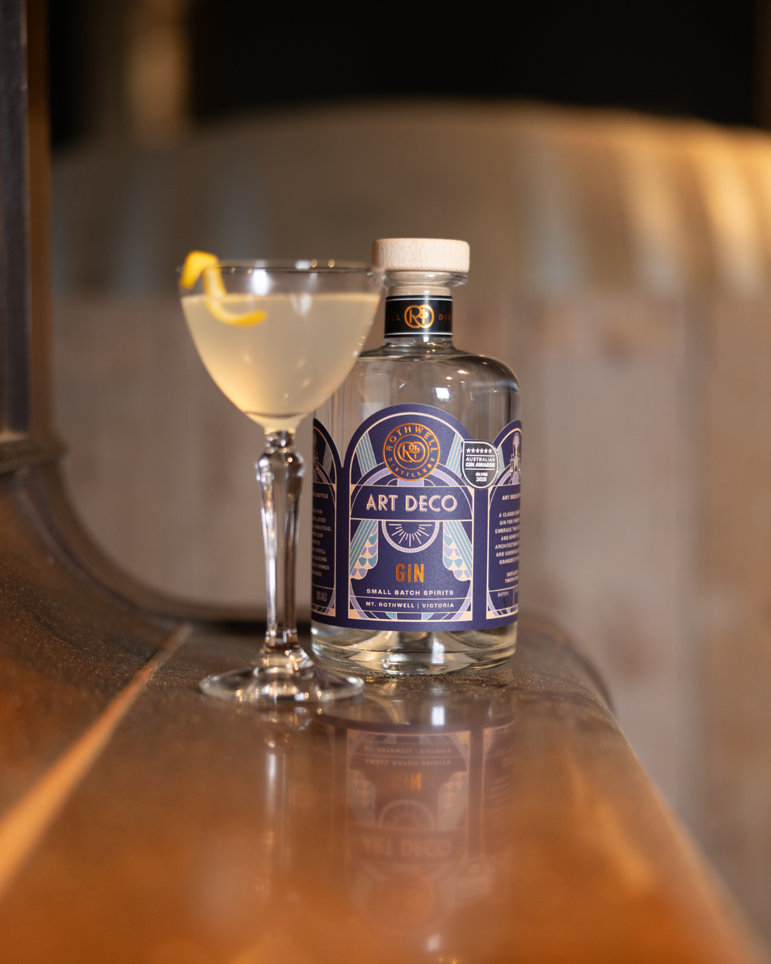 The 1938 - A Decadent Art Deco Cocktail Showcasing Rothwell Distillery’s Art Deco Gin